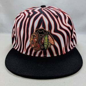 Blackhawks Bud Light Retro Hat Series Zubaz 1990s Tiger Hat Cap NHL Snapback